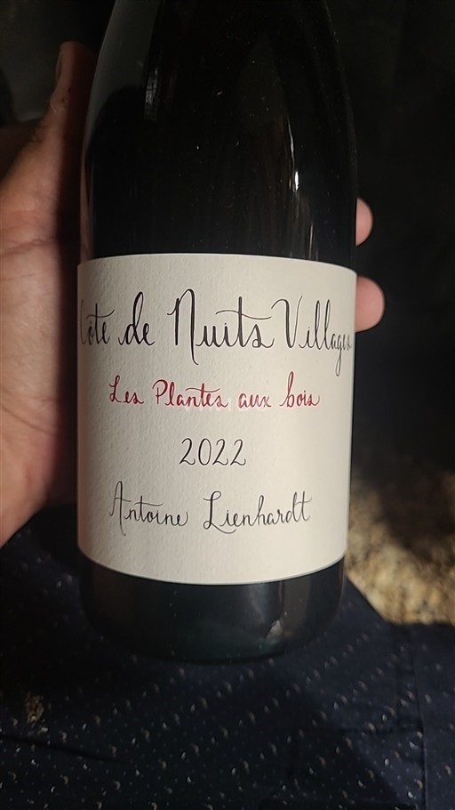 Burgundsko Côte de nuits villages Antoine Lienhard Les Plantes aux Bois 2022