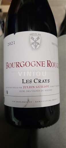 Bourgogne Julien Guillot Les Crays 2021