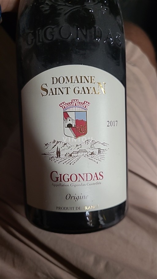 Údolí Rhôny Gigondas Domaine Saint Gayan Origine 2017