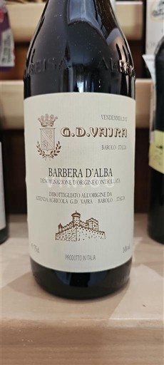 Piedmont Wines Barbera d'Alba G.D. Vajra 2012
