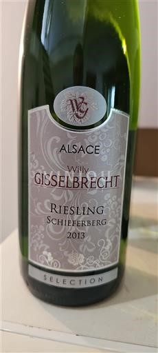 Alsace Không được chỉ định Château Willy Gisselbrecht Schieferberg 2013