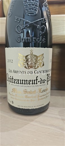 Rhônevallei Châteauneuf-du-Pape Les Arpents des Contrebandiers Saint Limis 2012