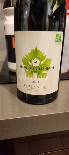 Roussillon Côtes-du-roussillon Arnaud de Villeneuve Côté Nature 2021