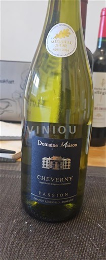 Vin Blanc sec Passion Domaine Maison 2023 Francuska Dolina Loare Шеверни AOC