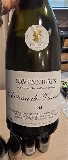 Loiredalen Savennières Château Varennes 2023