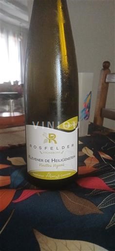Elsass Klevener de Heiligenstein Rosfelder Vieilles Vignes 2023
