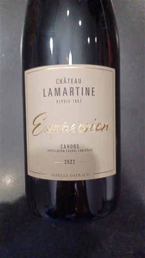 Sydväst Cahors Château Lamartine Expression 2022