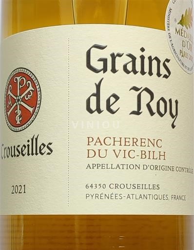 Sud-Ouest Pacherenc-du-vic-bilh Crouseilles Grain de Roy 2021