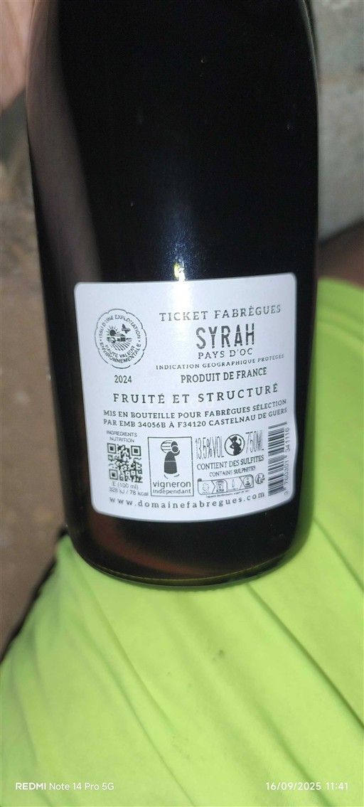 Languedoc y Rosellón País de Oc Fabrègues Ticket Fabregues 2024