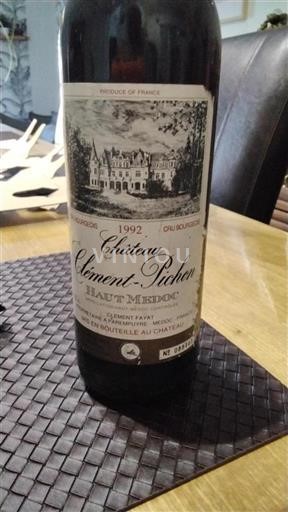 Bordeaux Haut-Médoc Château Clément Pichon 1992