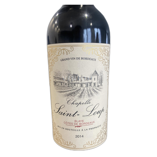 Bordeaux Blaye Côtes de Bordeaux Chapelle 2014