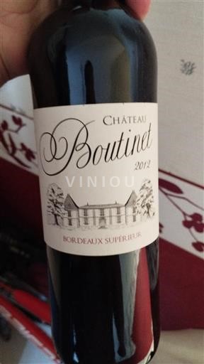 Bordeaux Bordeaux Supérieur Château Boutinet 2012