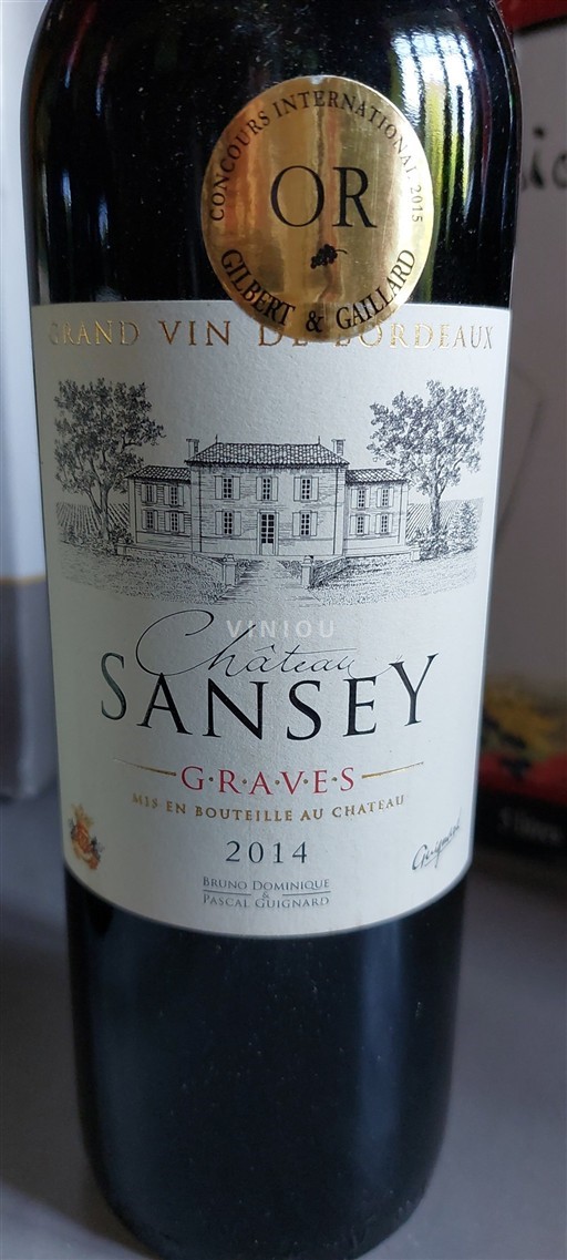 Bordeaux Graves Château Sansey 2014