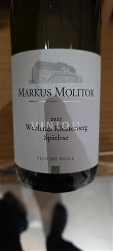 Mosella Markus Molitor Wehlener Klosterberg Spätlese 2022