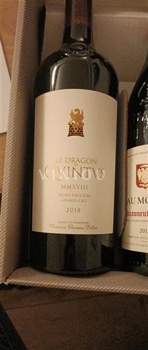 Bordeaux Saint-Émilion Grand Cru Quintus Le Dragon de Quintus 2018