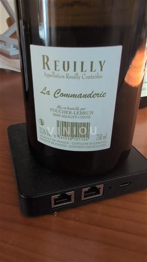 Thung lũng sông Loire Reuilly Foucher-Lebrun La Commanderie 2022