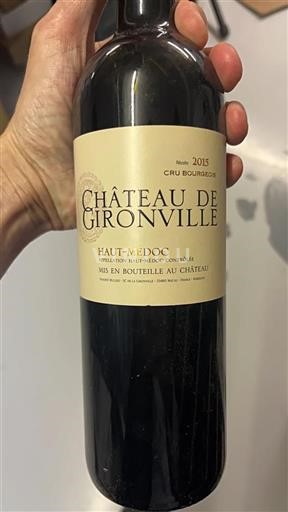 Bordeaux Haut-Médoc Cru Bourgeois Château Gironville 2015