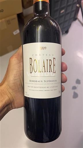 Bordeaux Bordeaux supérieur Château Bolaire 2009