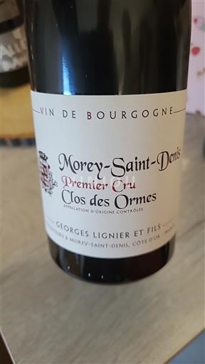 Borgogna Morey-saint-denis Premier Cru Georges Lignier et Fils Clos des Ormes Senza annata