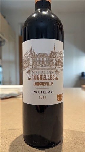 Viinit Rouge sec Les Tourelles de Longueville Château Pichon Baron 2019 Ranska Bordeaux Pauillac AOC