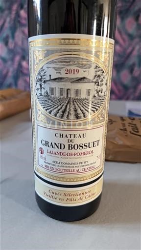 Bordeaux Lalande-de-pomerol Grand Bossuet Sélectionnée Vieillie en Fûts de Chêne 2019