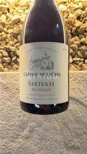 Burgundy Santenay Château La Crée En Foulot 2016