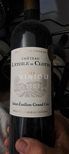 Bordeaux Saint-Émilion Grand Cru Grand Cru Château L’Etoile de Clotte 2019