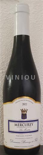 Bourgogne Mercurey Domaine Braxey et Fils Les Montots 2022