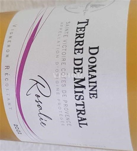 Provence Ospecificerad Domaine Terre de Mistral Rosalie 2022