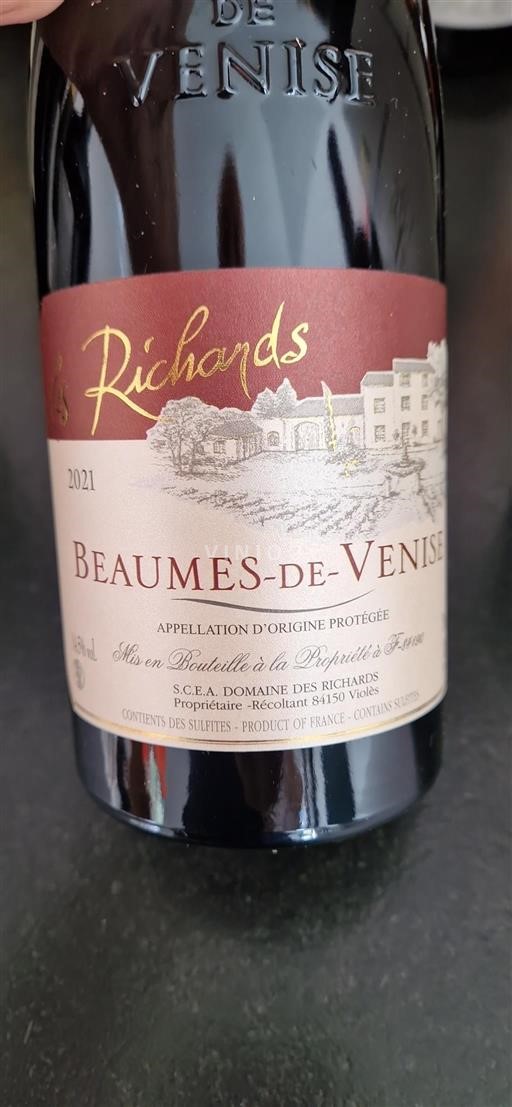 Rhône Valley Beaumes de Venise Domaine Des Richards Les Richards 2021