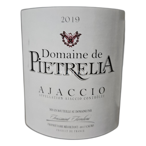 Corsica Ajaccio Domaine de Pietrella 2019