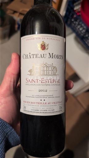 Bordeaux Saint-Estèphe Château Morin 2012