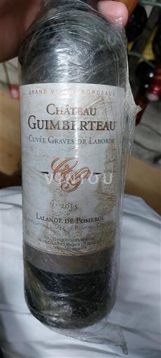 Bordeaux Lalande-de-Pomerol Château Guimberteau Graves de Laborde 2015
