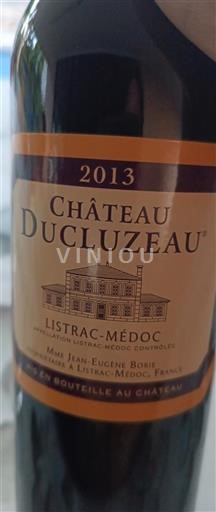 Bordeaux Listrac-Médoc Château Ducluzeau 2013