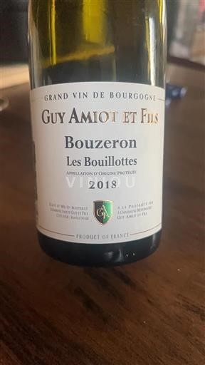 Bourgogne Bouzeron Domaine Guy Amiot et Fils Les Bouillottes 2018