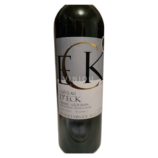 Vini Rouge sec Chateau d'Eck 2015 Francia Bordeaux Pessac-Léognan AOC
