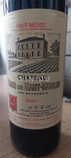 Bordeaux Haut-Médoc Cru Bourgeois Supérieur Château Tour du Haut Moulin 2001