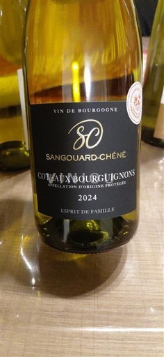 Vine Blanc sec Esprit de Famille Sangouard-Chêne 2024 Frankrig Bourgogne Bourgogne skråninger AOC
