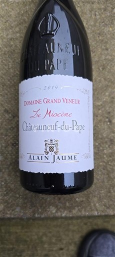 Rhônen laakso Châteauneuf-du-Pape Domaine Grand Veneur Le Miocène 2019