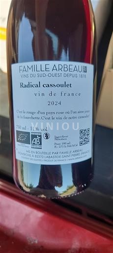 Sudoeste No especificado Famille Arbeau Radical cassoulet 2024