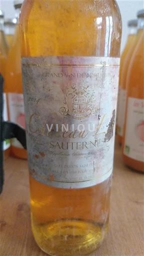 Bordeaux Sauternes Château L 2014