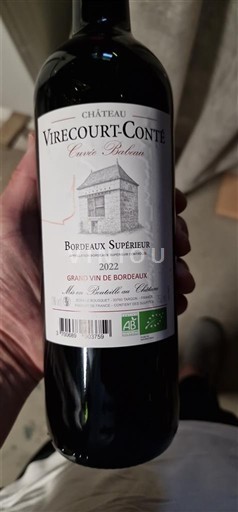 Bordeaux Bordeaux Supérieur Château Virecourt-Conté Barbara 2022