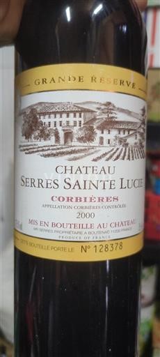 Languedoc Corbières Château Serres Sainte Lucie Grande Réserve 2000