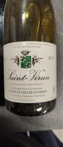 Burgundi Saint-Véran Sylvie et Gilles Guerrin 2011