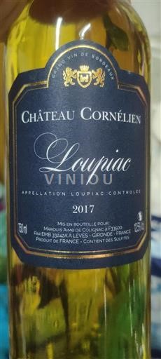 Bordeaux Loupiac Château Cornelien 2017