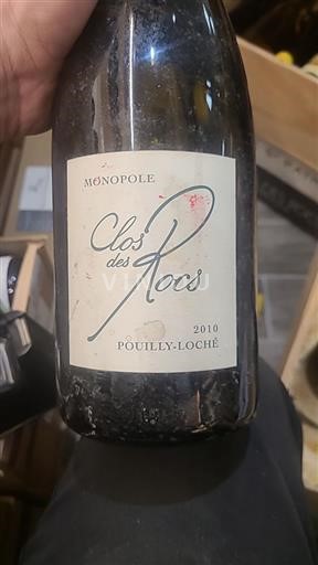 Burgundy Pouilly-Loché Grand Cru Clos des rocs Monopole 2010