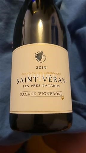 Bourgogne Saint-Véran Pacaud vignerons Les Prés Batards 2019