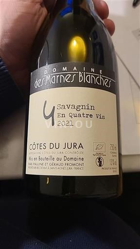 Jura Côtes-du-jura Domaine Des Marnes Blanches En Quatre Vis 2021