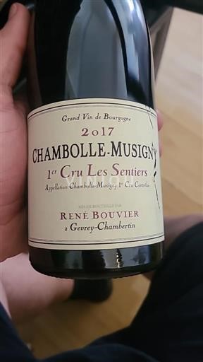 Burgundy Chambolle-Musigny Premier Cru René Bouvier Les Sentiers 2017