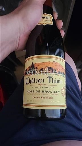 Beaujolais Côte-de-brouilly Château Thivin Zaccharie 2018